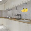 NNNJunhua 2 Pcs Self-Adhesive Banana Double Hooks Foldable Banana Double