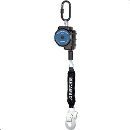 11FT Self Retracting Lifeline, BUCAMAO Steel Cable Retractable Lanyard