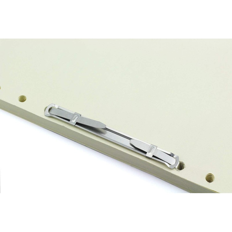 yyangz 50pcs/Box Metal File Fastener 2-Hole Metal Binder Clip Paper
