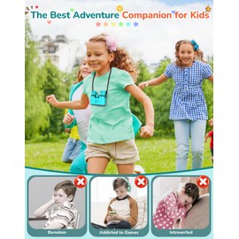 HUTACT Binoculars for Kids and Adults, 8x21 Waterproof Kids Binoculars for Outdoor Adventure, Bird Watching, Travel and Camping