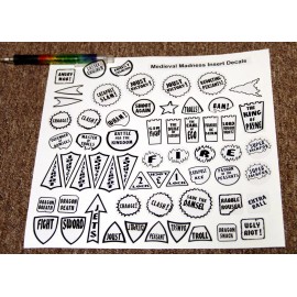 Medieval Madness Pinball Machine Insert Decals