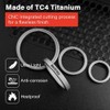 MecArmy Titanium 3pcs/4pcs/7pcs/18pcs Key Rings Keychain Large Small Split Rings