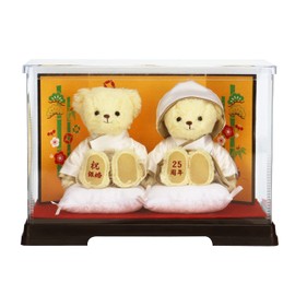 [Petilu] Silver Wedding Bear (folding screen) normal for the celebration of the 25th anniversary of marriage