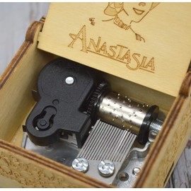 Micteney Anastasia Once Upon a December, Once Upon a December Anastasia Music Box, Wooden Clockwork / Winder Powered