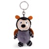 NICI Key Chain Keyring Classic Bear 2023 Caterpillar 10cm