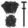 100Pcs Cable Tie Buckle, Nylon Universal Cable Tie Buckle for
