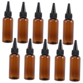 FOMIYES Multi-Use 50ml Squeeze Bottles for Hair Oil Dye Skincare Leak-Proof Plastic Hair Applicator Bottles 10 Pack