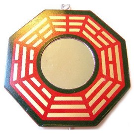 Feng Shui Traditional Flat Real Bagua Mirror - 5 inch