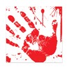 Beistle 8103 Bloody Handprints Luncheon Napkins, (16, Count), Red/White