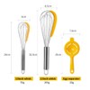 Hoshen 3 Pcs 10 Inchs/13 Inchs Hand Whisk, Egg Separator,