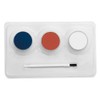 Smiffy's Make-Up FX Clown and Flag Kit Three Colours Brush