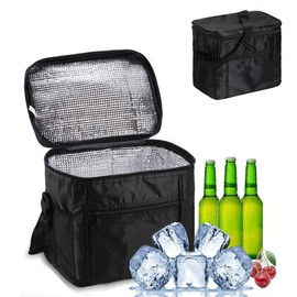 Small Cool Bag, Picnic Bag, Ice Bag, Foldable Thermal Bag, Insulated Bag, Lunch Bag for Outdoor Travel, Picnic, Camping