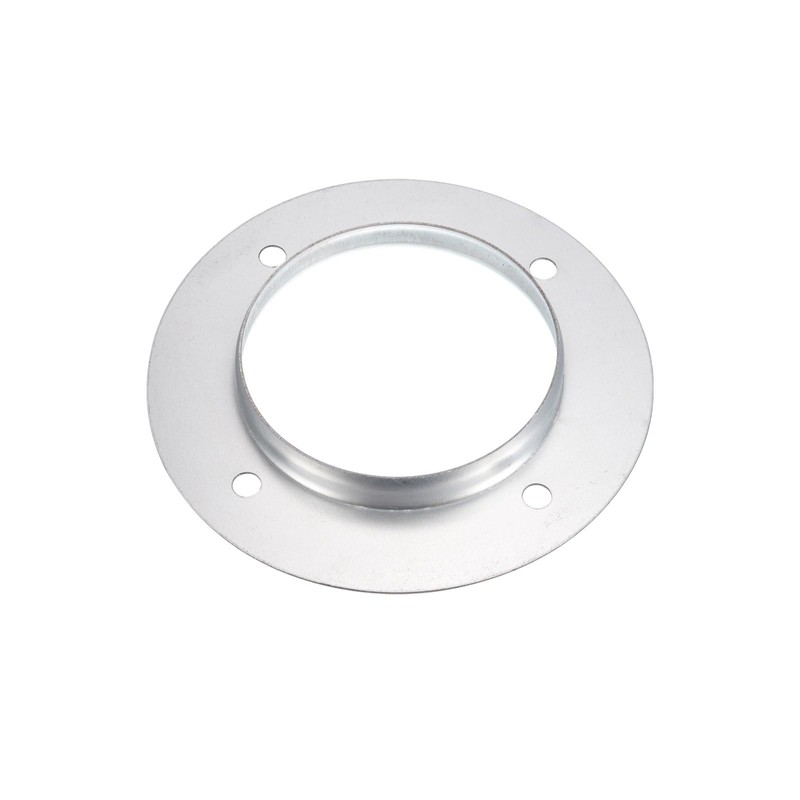 PATIKIL 4" Duct Connector Flange, Metal Straight Pipe Exhaust Flange