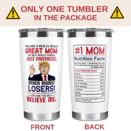UMACVN Gifts for Mom from Daughter Son - Christmas Gifts for Mom Wife - Birthday, Christmas, Valentines Day Gift for Moms - Gift for Mama, Moms, Mother - 20 Oz Stainless Steel White Tumbler