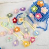 Framendino, 60 Pack Crochet Flower Patches Handmade Flowers Embellishments Cute
