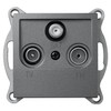 McPower Flair Aerial Socket, TV, Radio & Sat, Flush-Mounted, Screw