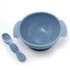 PrimaStella Unbreakable Silicone Non-Slip Bowl and Chew Spoon Set for