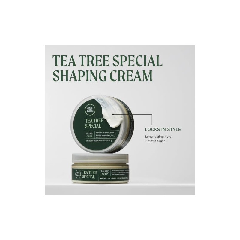 Tea Tree Shaping Cream, Crema para Peinar con Árbol de