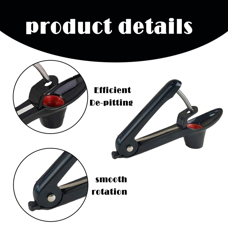 Cherry Pitter Corer, Stainless Steel Cherry Pitter Remover, Portable Cherry