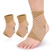 1 Pair Ankle Support Brace,Adjustable Ankle Compression Sleeve with Stabilizer