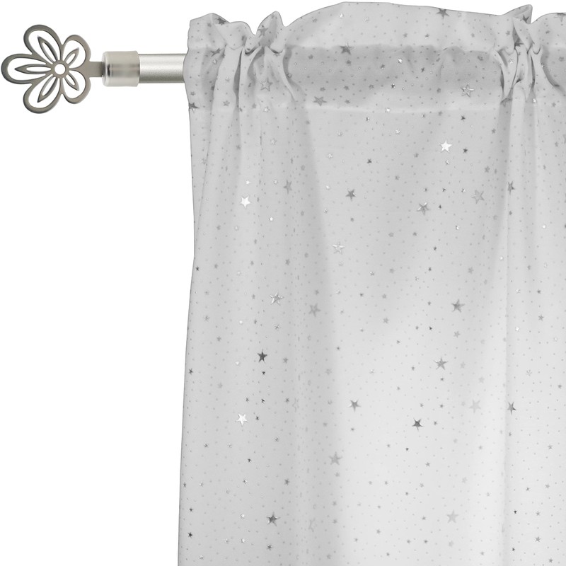 GIRASOLE HOME® 2 x 18-20mm Curtain Rod End Piece (Satin