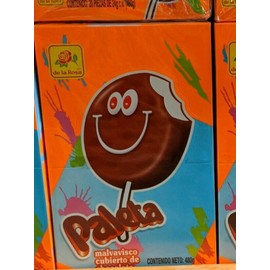 De La Rosa DLR Paleta Pack - Chocolate Covered Marshmallow Lollipops 20 Pieces