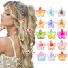 Pack of 15 Small Flower Hair Clips with Flower Design