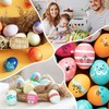 MSACC 12PCS White Wooden Easter Eggs ，Wooden Fake Eggs for