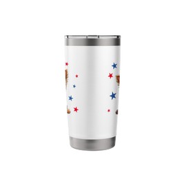 Yorkie, 4th of July, Yorkshire Terrier dog, Patriotic Stainless Steel Insulated Tumbler