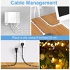 Self-Adhesive Cable Clips Black (40PCS, M), Upgraded Wire Clips for