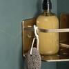 Tatay Corner basket Collection Serenity, Made of Aluminium, Color Gold.