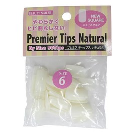 ビューティーネイラー ネイルチップ プレミアクリアティップス バイサイズ ニュースクエア P9NN-6