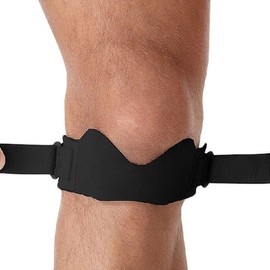 Banding Cushion Knee Brace Sports Exercise Support 1pc Gray