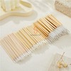 300PCS Bamboo Eyelash Extension Kit – Disposable Micro Swab Brushes,