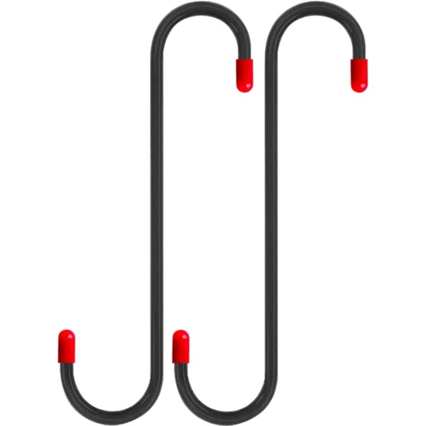 Branded 2 PCS Brake Caliper Hanger Hooks with Red Rubber