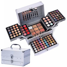 132 colores Kit de maquillaje todo en uno, Estuche Profesional para Adolescentes, Paleta de sombras de Ojos Multicolores, Set de Maquillaje para Lograr un Aspecto Profesional