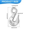sourcing map Eye Grab Hook, 5/16" 316 Stainless Steel Chain