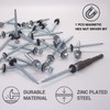 (Pack of 30 pcs) DIN 7504-K Zinc Plated Steel 4.8