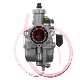 ZAMDOE VM22 26mm Carburetor Replacement for Mikuni Intake Pipe Pit Dirt Bike 110cc 125cc 140cc Engines Motorcycle Parts for Lifan for Apollo for Thumpstar for SSR