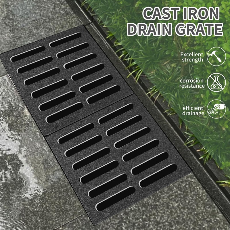 Cast Iron Drain Grate, 20 * 20in Heavy Duty Outdoor