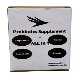 All in 1 (Canker, Respiratory, Worms, Coccidiosis) + Probiotics for Birds - All in One 400 grams