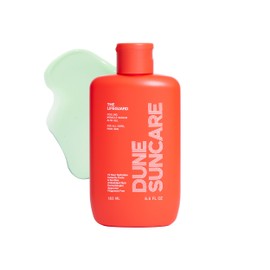 DUNE SUNCARE - The Lifeguard - Miracle Rescue Aloe Vera Gel for All-Over Sunburn Relief, Instantly Cooling, Hydrating Moisturizer, Non-Sticky, Fragrance Free (5.5 Fl Oz)