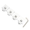 4pcs Solar Panel End Clamp Lightweight Weather Resistant Steel Solar