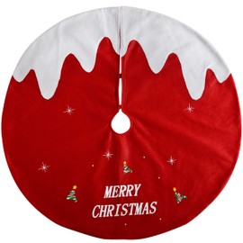 WeRChristmas Christmas Pudding Baum Rock Dekoration, Stoff, Mehrfarbig, 102 cm, groß