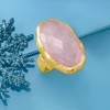 Ross-Simons 17.00 Carat Rose Quartz Ring in 18kt Gold Over