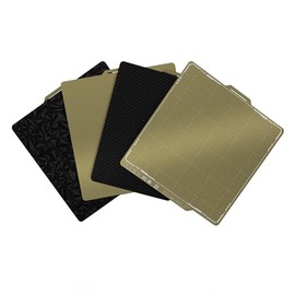 BIQU Panda Build Plate 256x256MM Double Side Textured&SMooth PEI PET PEO for Bambu Lab P1P P1S X1C A1 3D Printer HeatBed:_Textured Smooth PEI