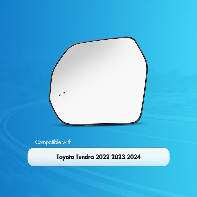 SNEMEEY Compatible with Toyota Tundra Driver Side Mirror 2022 2023