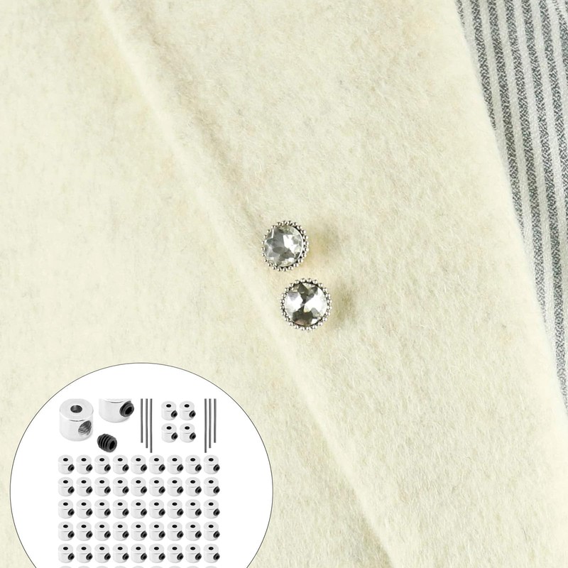 Zbssny 60 Pieces Pin Keeper Pin Back Pin Clasp with