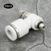 50Pcs Air Flow Control Valve Pneumatic White Adjustment Durable Quick