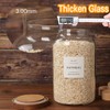 CZSZYGHBAO 2 PCS Large Glass Jar with Airtight Lid, Glass